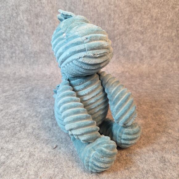 Carters Dinosaur Baby T-Rex Plush Teal Green Corduroy 8.5" Stuffed Animal Toy - Picture 2 of 11